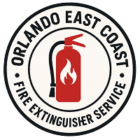 Orlando East Coast Fire Extinguisher Service logo.