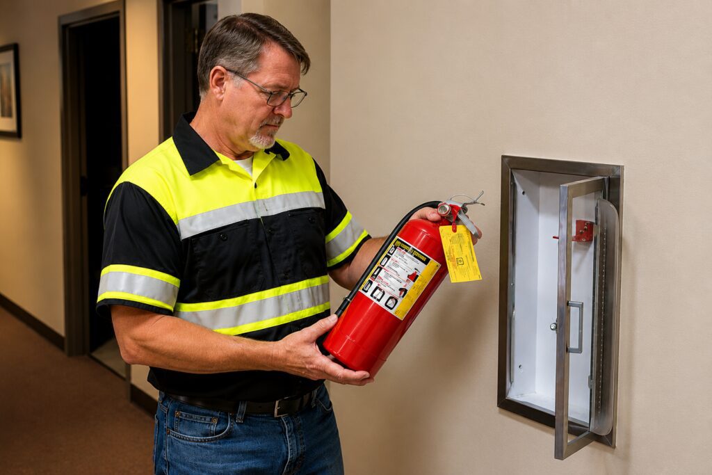 Fire extinguisher maintenance technician in Tampa Florida