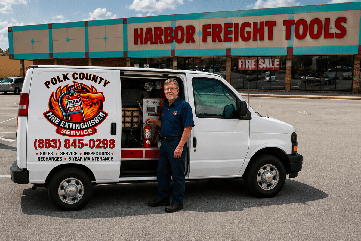Mobile fire extinguisher service in Tampa FL