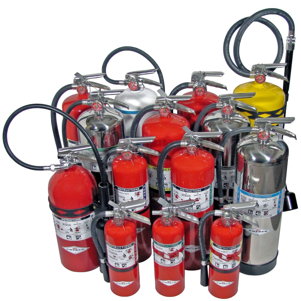 Commercial fire extinguisher recharge and recertification in Tampa, FL. Recharge and recertification of commercial fire extinguishers in Tampa, FL.